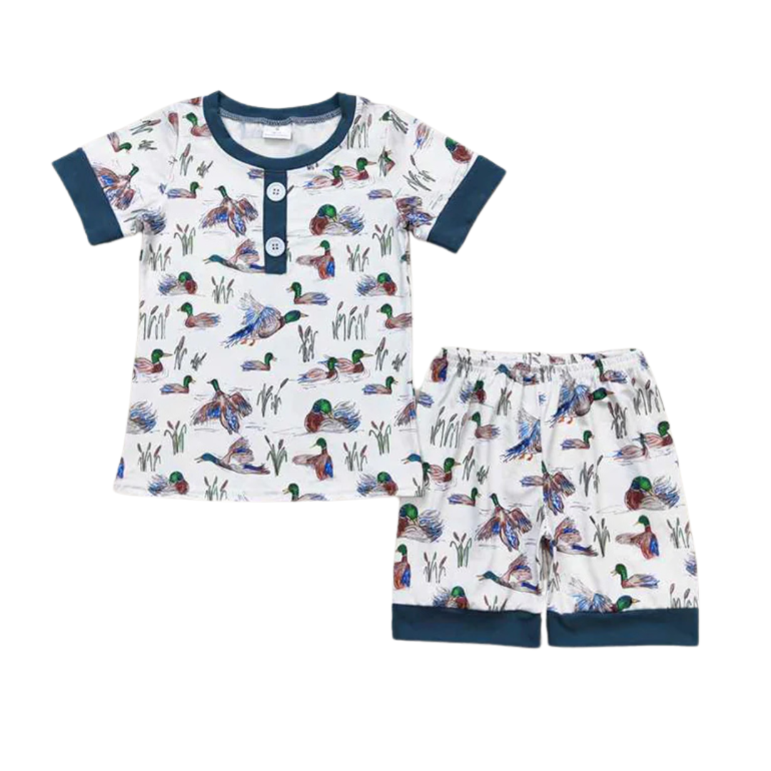 Mallard Ducks Short Sleeve Cozy Set - Preorder