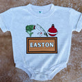 Boys Bass Fishing Name Bubble - CUSTOM