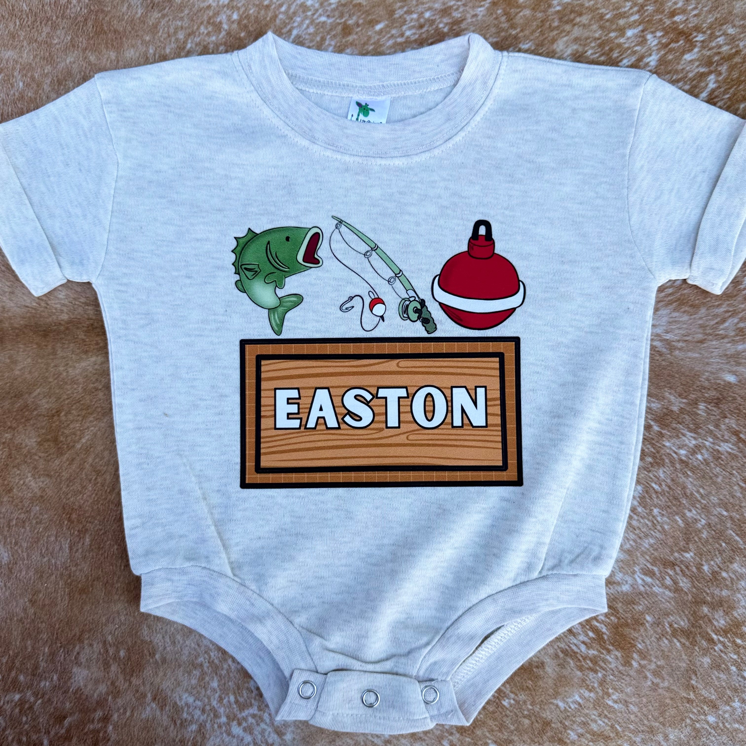 Boys Bass Fishing Name Bubble - CUSTOM