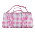 Pink Gingham Duffle Bag