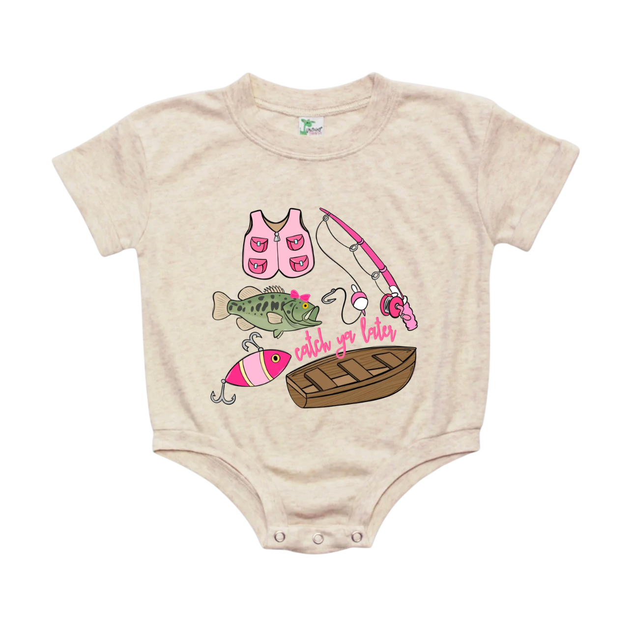 Girls Catch Ya Later Doodles Bubble | 2 colors