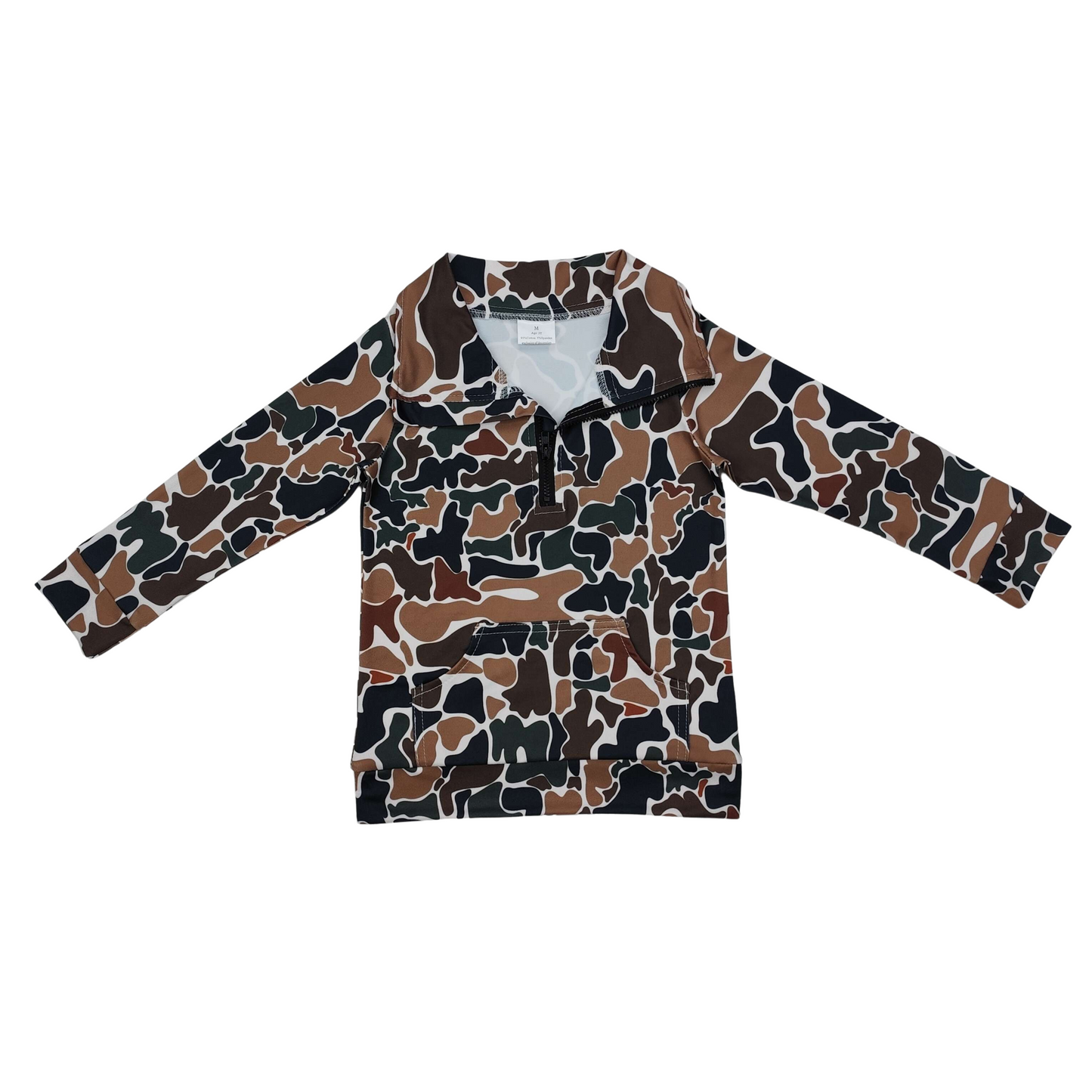 Retro Camo Pullover
