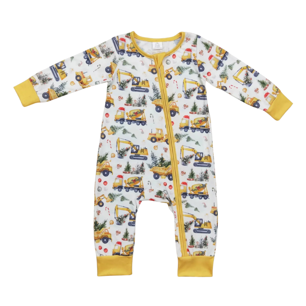 Christmas Construction Romper