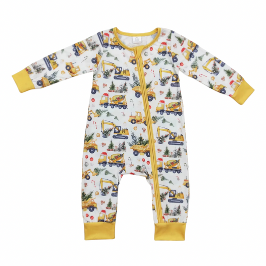 Christmas Construction Romper
