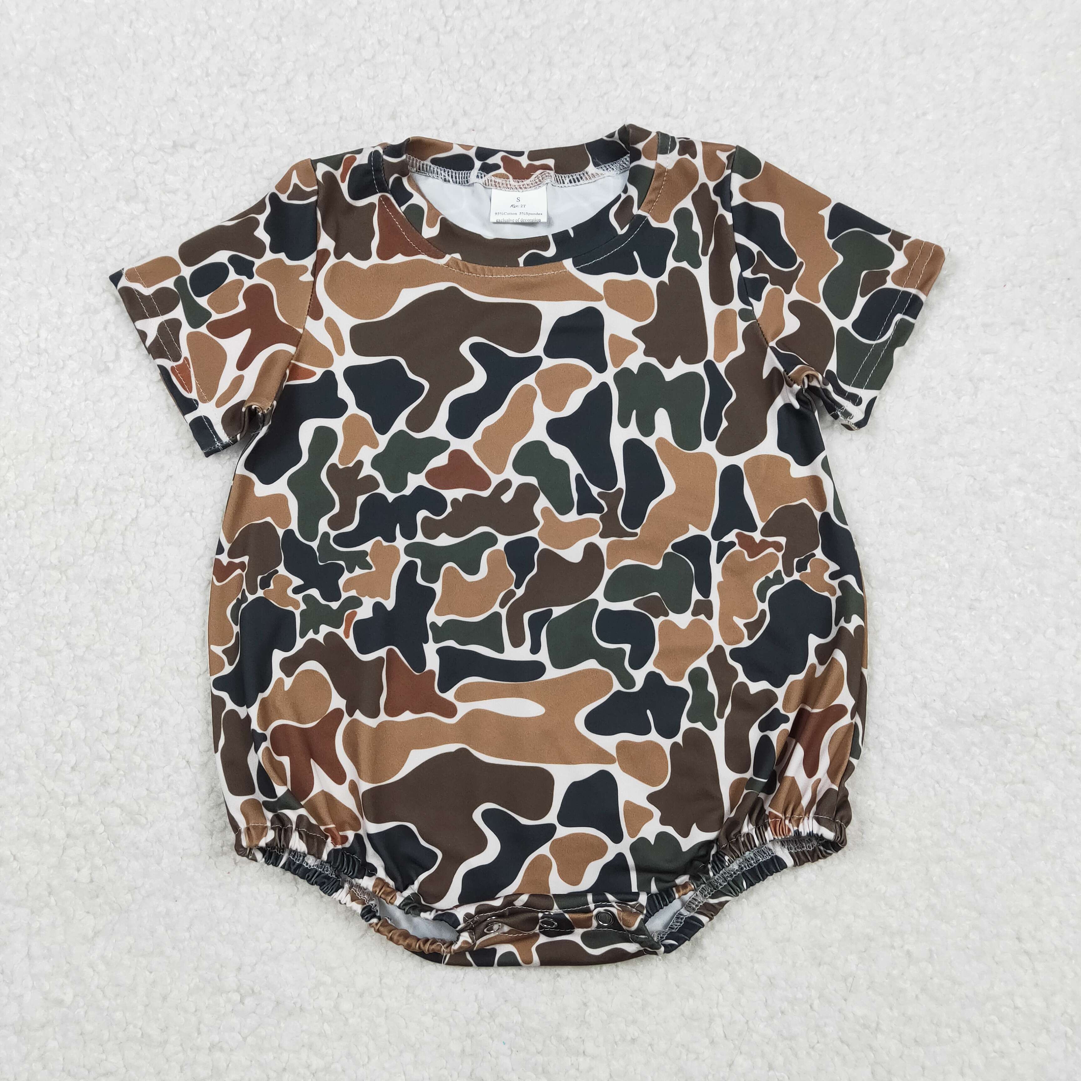 Retro Camo Romper - Preorder