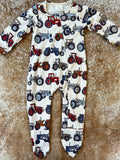 Retro Tractor Footie - Preorder