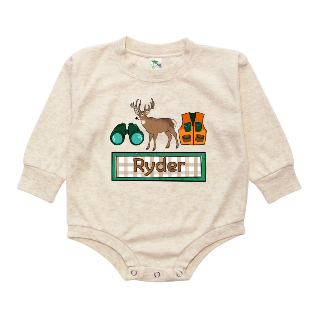 Deer Hunting Name Plate Bubble