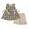 Golden Retriever Plaid Bow Set - Preorder