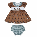 Embroidered Brown Mallard Duck Set - Preorder
