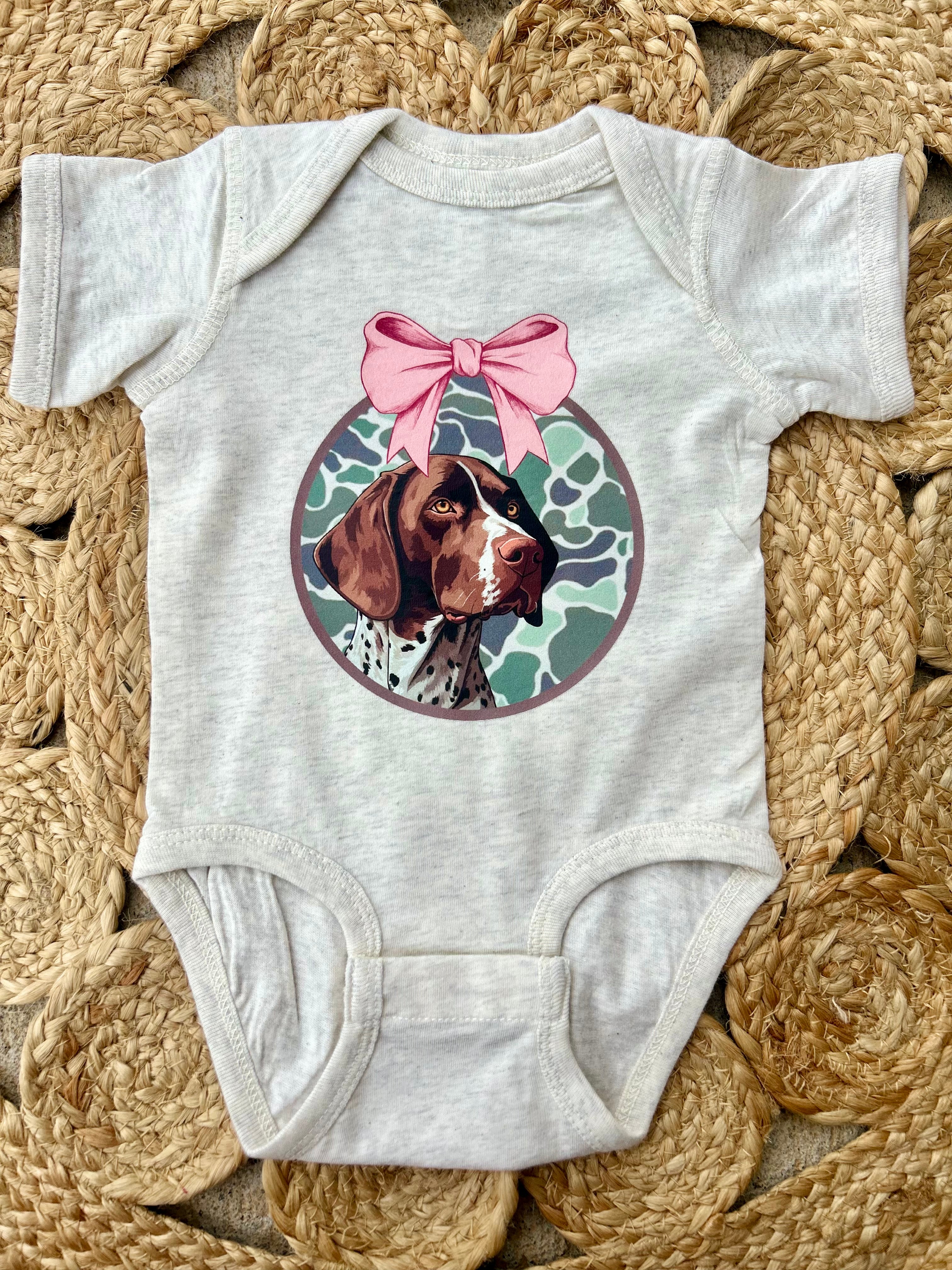 Camo GSP Bow Onesie