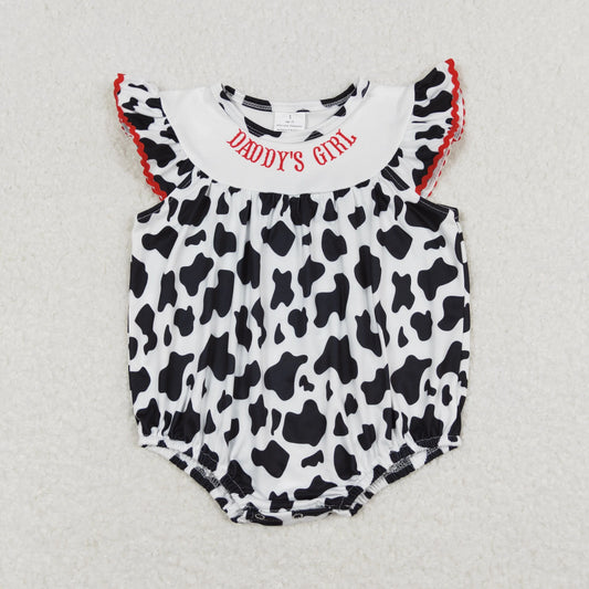 Daddy’s Girl Cow Print Bubble