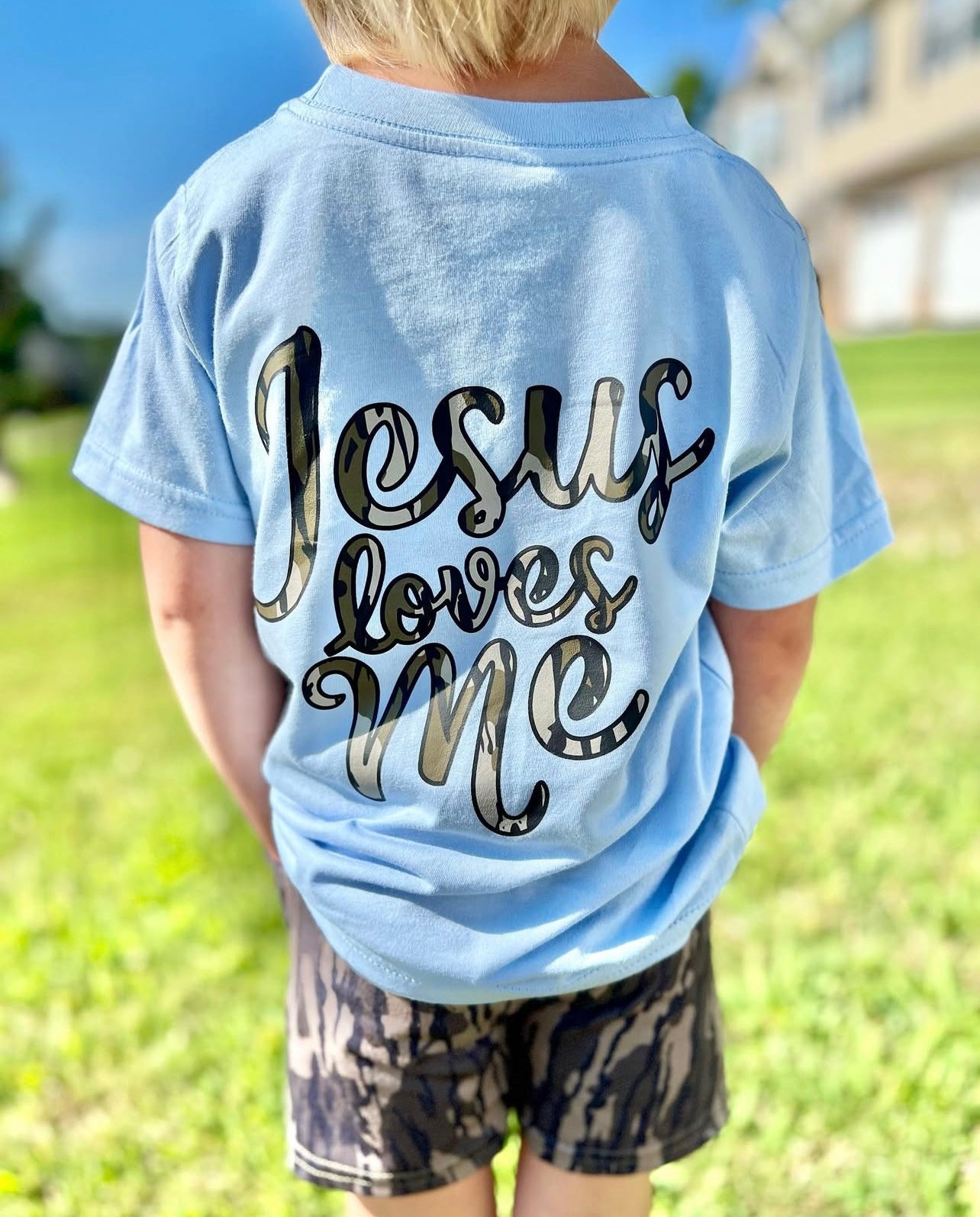 Jesus Loves Me - Light Blue