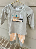 Embroidered Duck Duck Goose Gingham Set