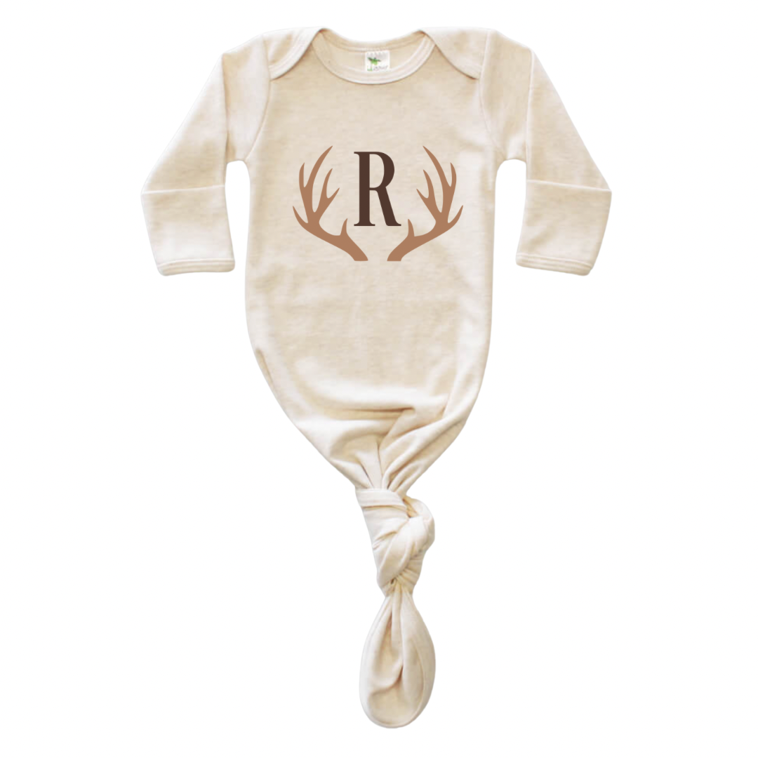 Antler Letter Gown - Custom