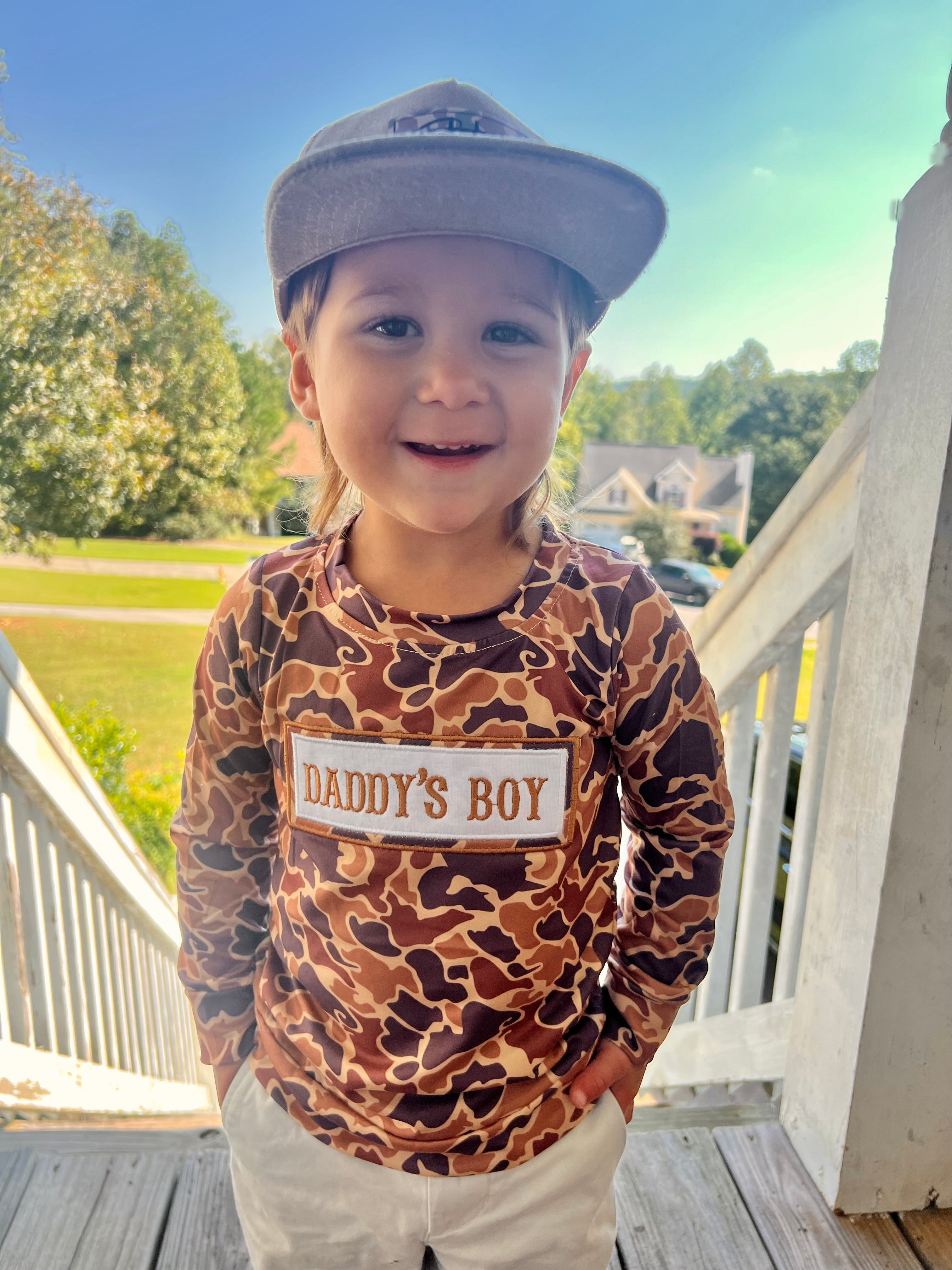 Embroidered Daddy’s Boy LS - Preorder