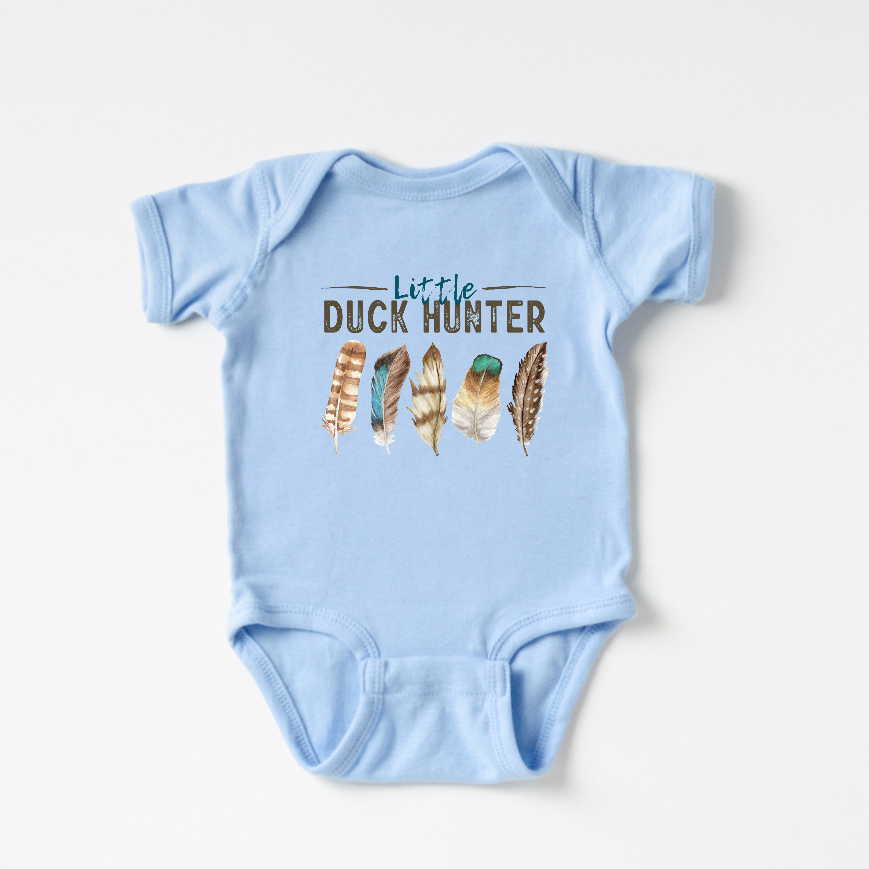 Little Duck Hunter (blue onesie only)