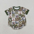 Deer & Ducks Patch Romper - Preorder