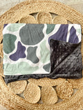 Green Camo Minky Blanket - Preorder