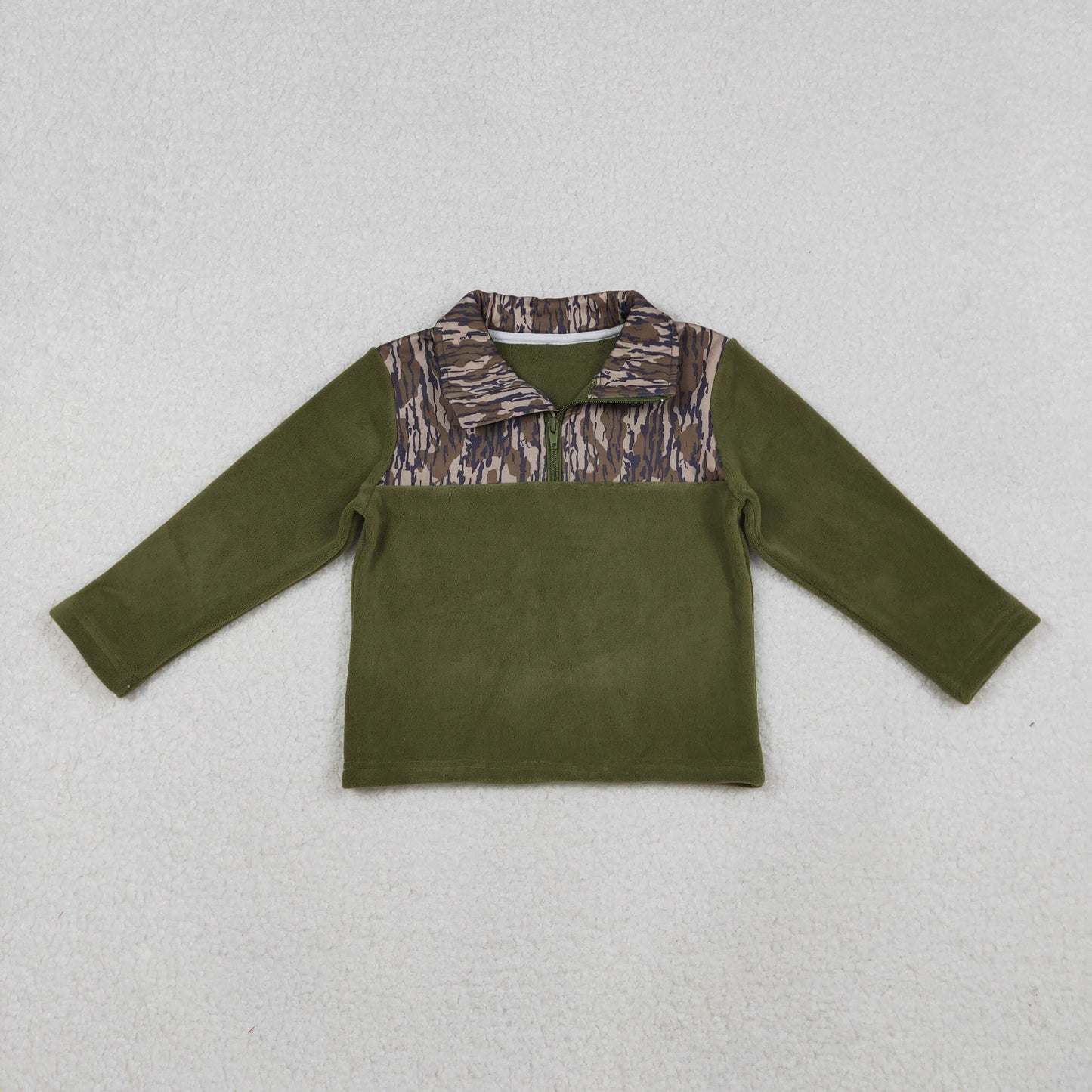 Dark Camo Fleece Pullover