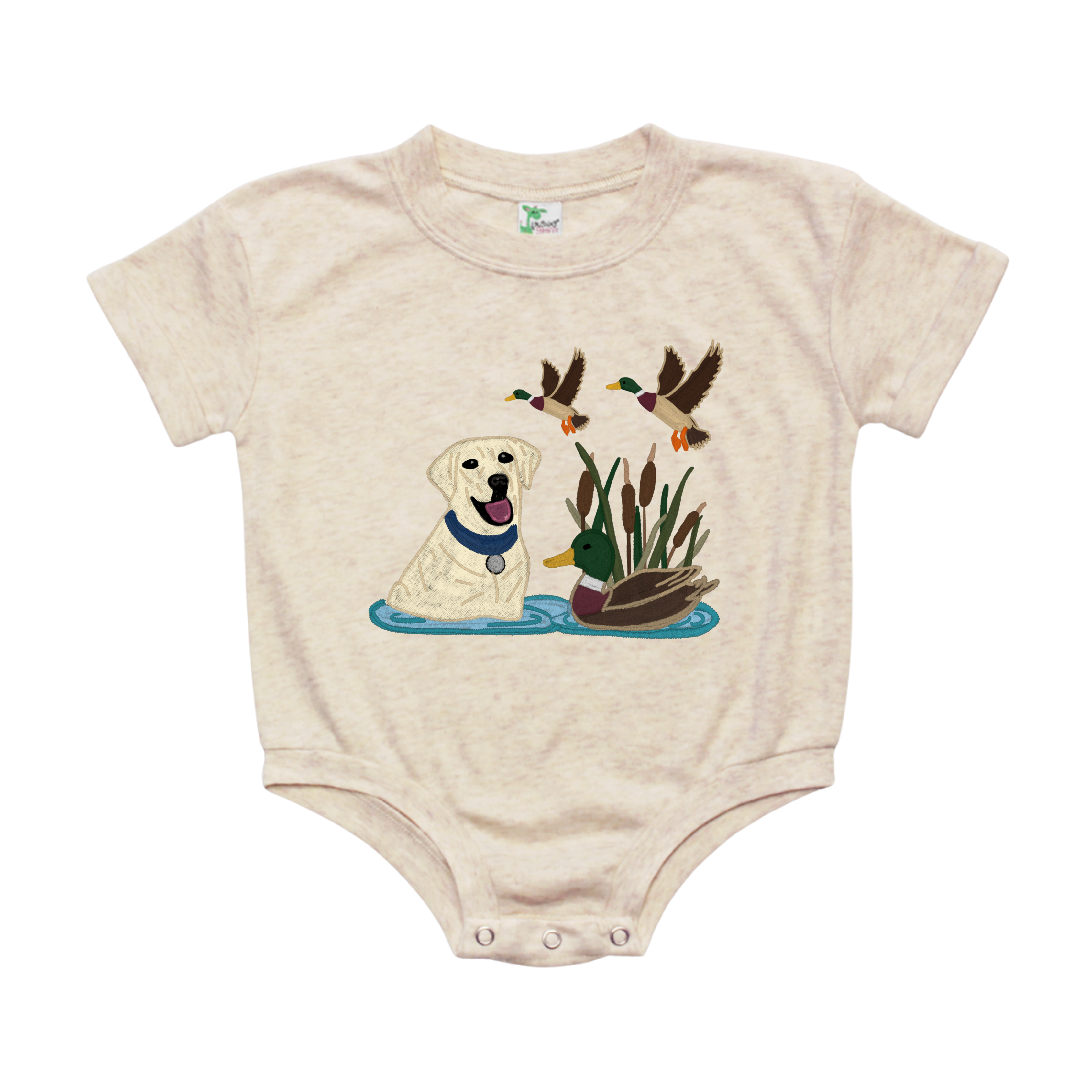 Yellow Lab & Ducks Bubble - 2 colors