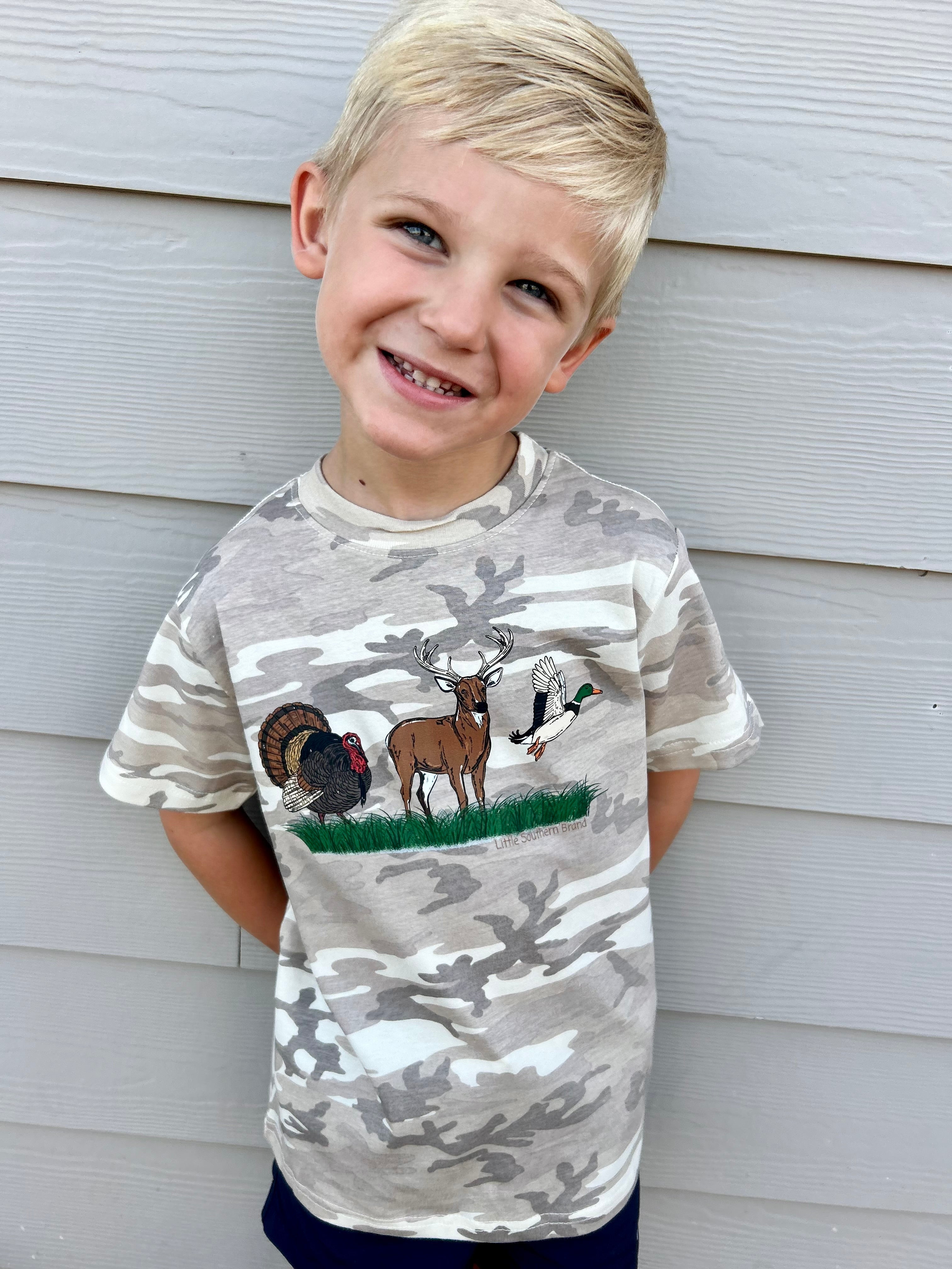 Turkey, Deer, Duck Tee | Natural Camo