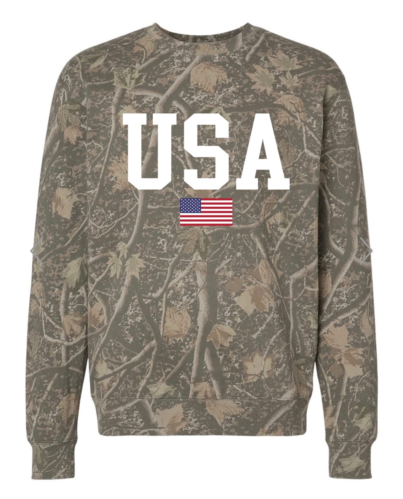USA Tree Camo Crewneck