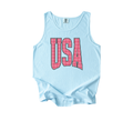 Red Gingham USA Tank | Chambray