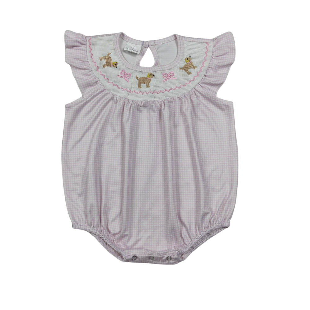 Smoked Puppy & Bows Romper