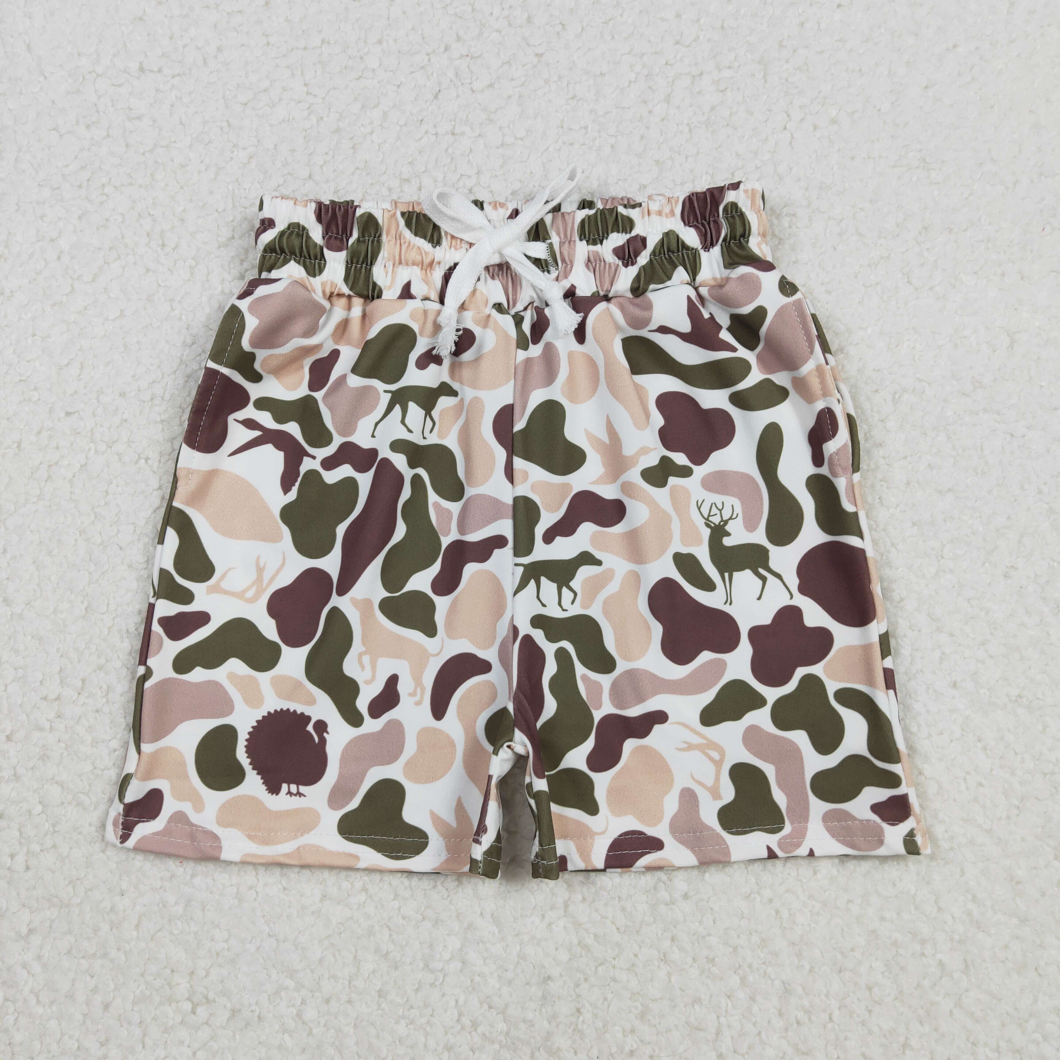 Camo Deer & Dogs Shorts - Preorder