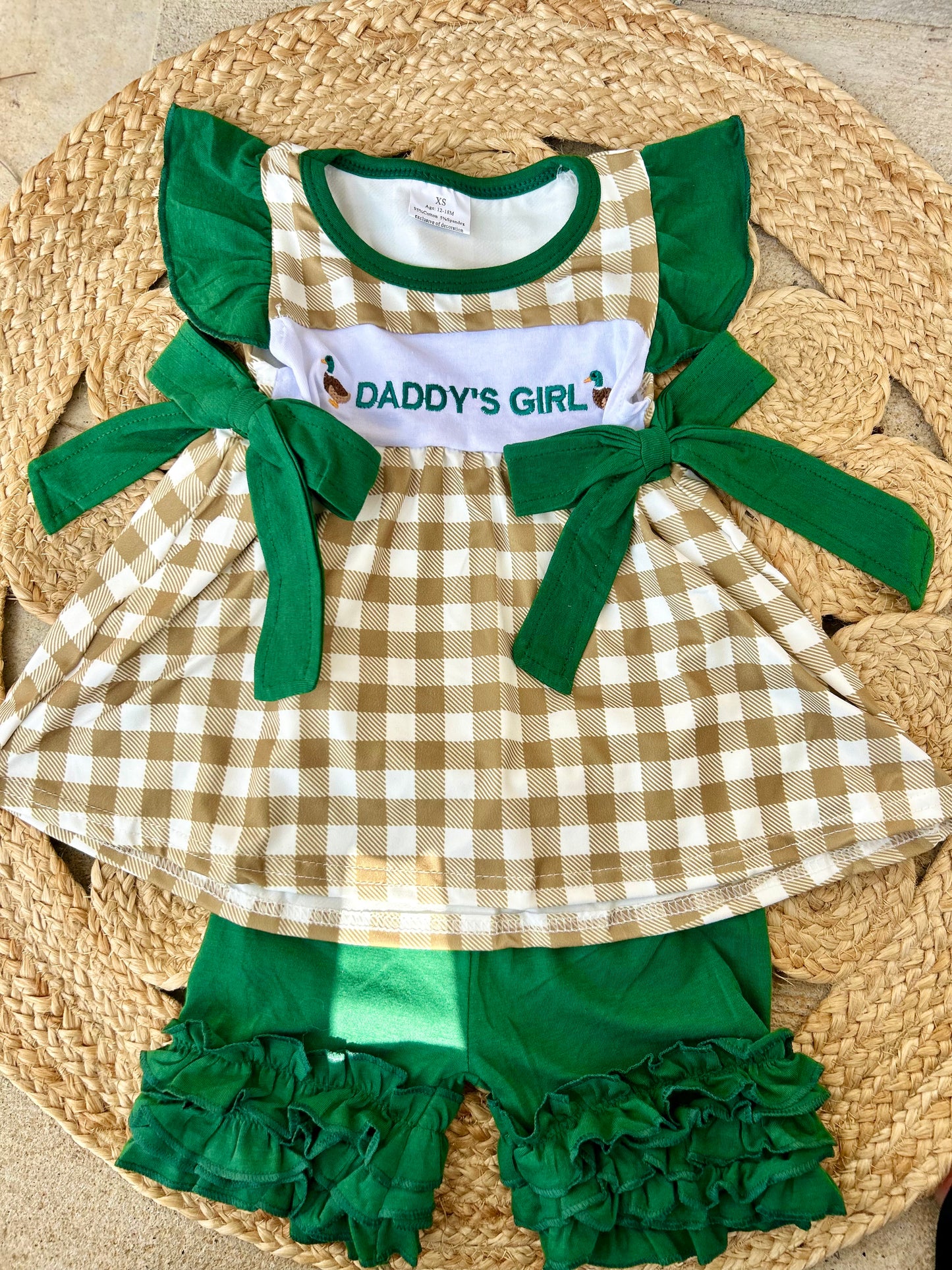 Daddy’s Girl Mallard Bow Set