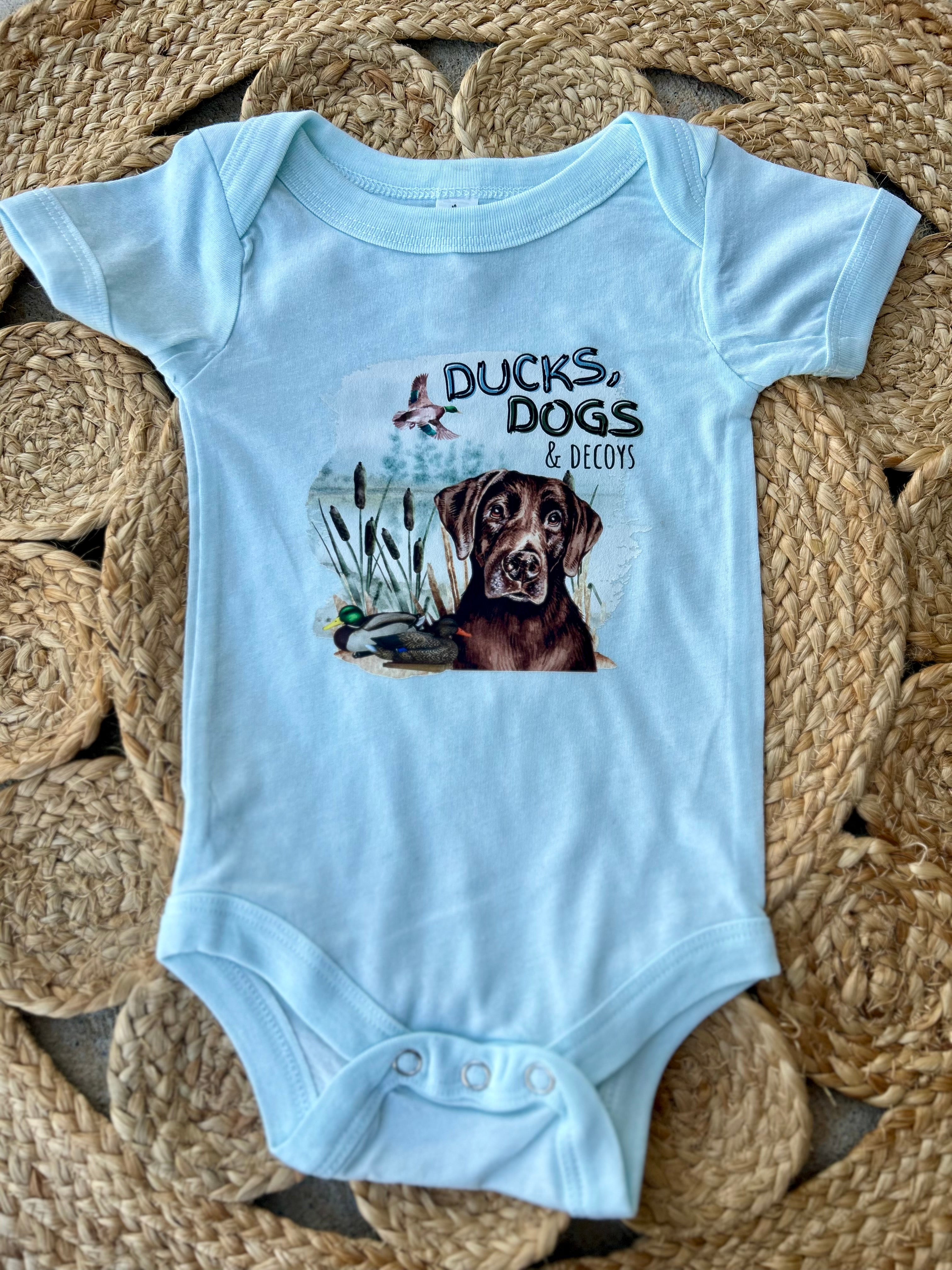 Ducks, Dogs & Decoys Onesie