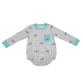Gingham Mallard Print Romper