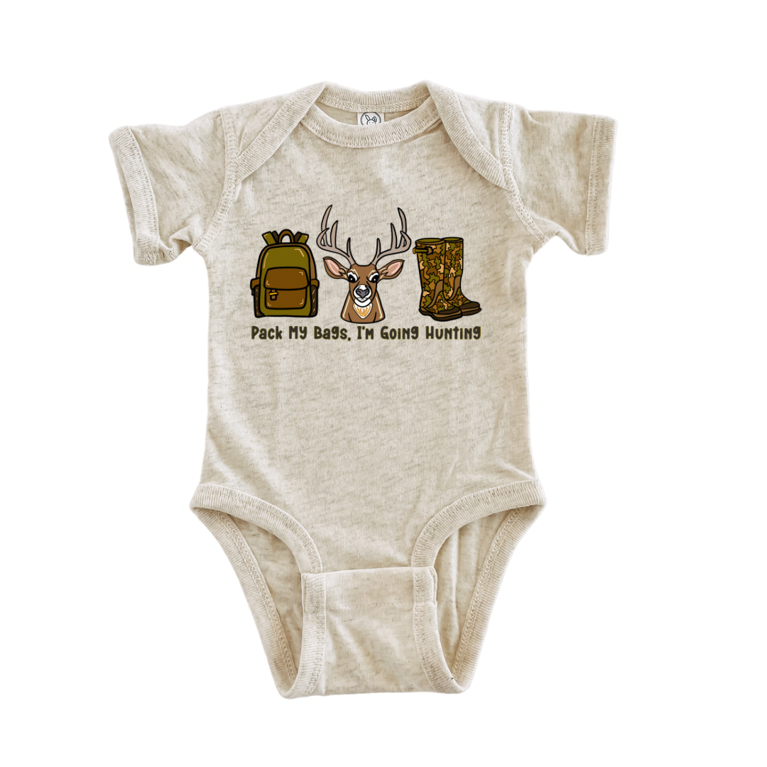 Pack My Bags Hunting Onesie