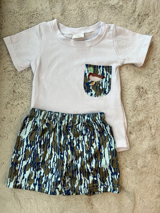White/Blue Mallard Camo Set