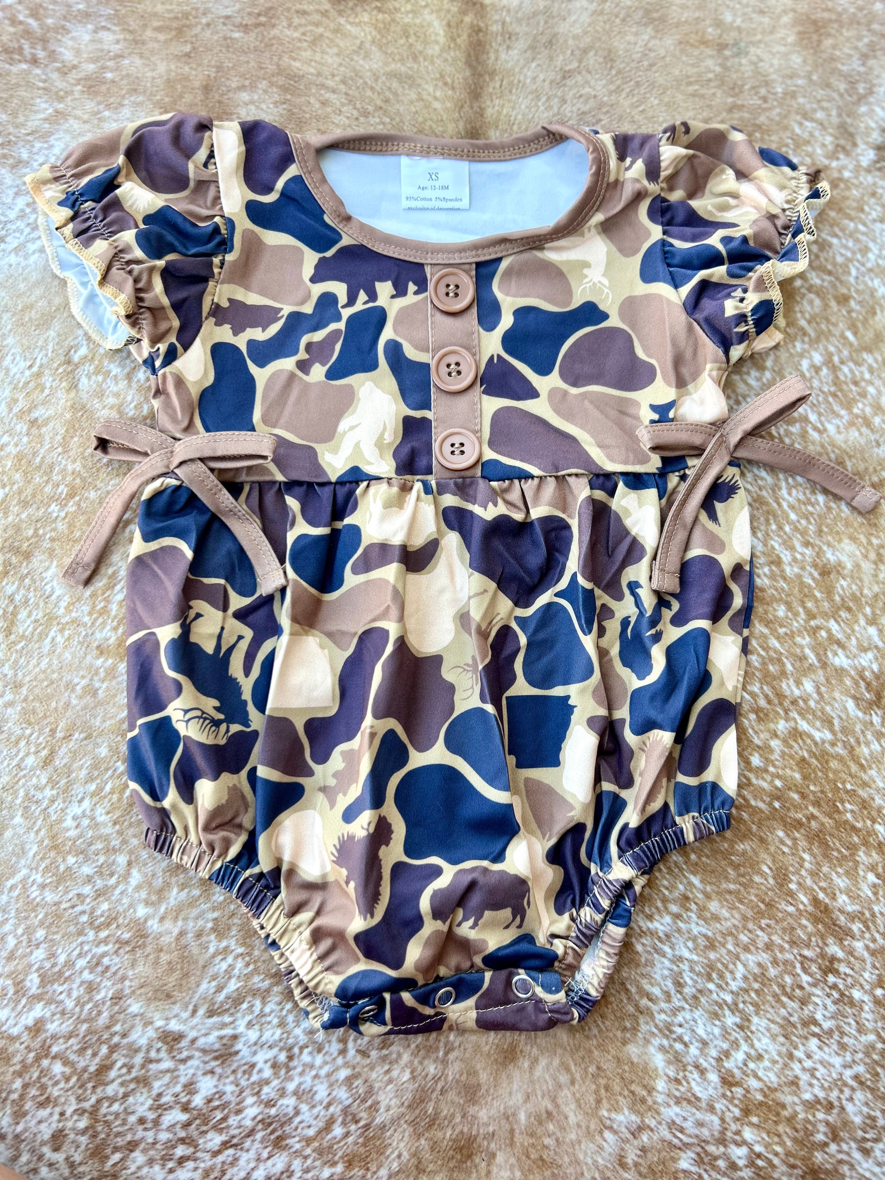 Girls Camo Bubble - Preorder