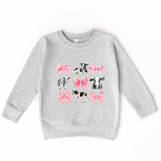 Cow Coquette Crewneck