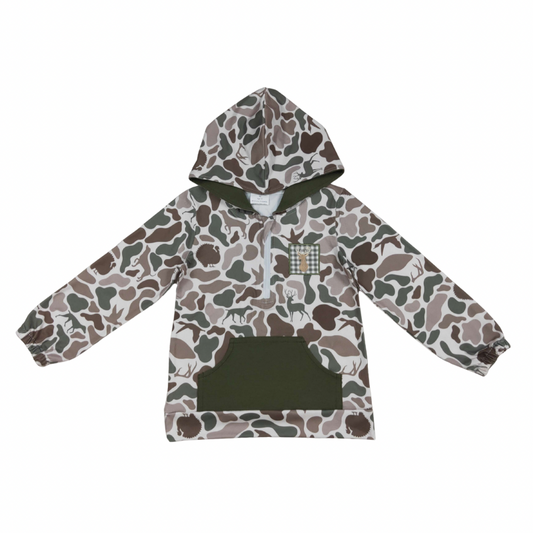 On The Hunt Camo Deer Hoodie
