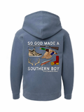 So God Made A Southern Boy Hoodie - Denim