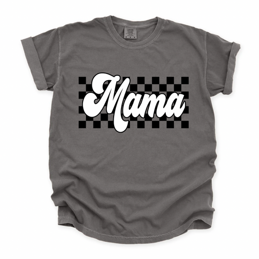 Checkered Mama Comfort Colors Tee