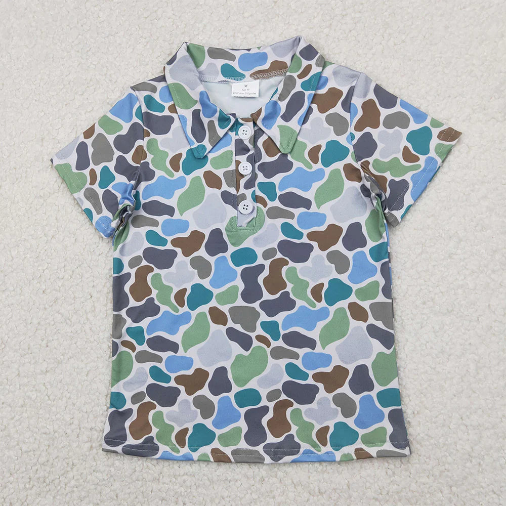 Coast Camo Button Up Shirt - Preorder