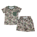 Green Deer Camo Shorts Set - Preorder