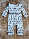 Mallard Collar Boys Romper - Preorder