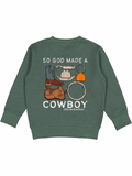 So God Made A Cowboy Crewneck