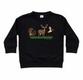 Turkey, Deer, Duck Pullover - Black