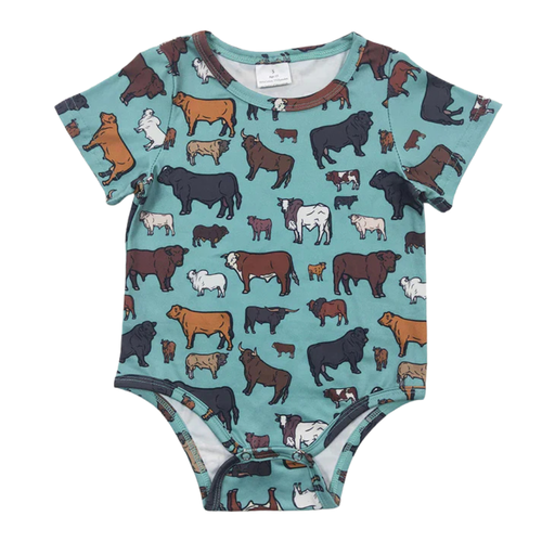 Blue Cattle Bodysuit - Preorder