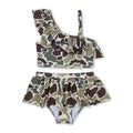 Green Camo Girls Swimsuit - Preorder