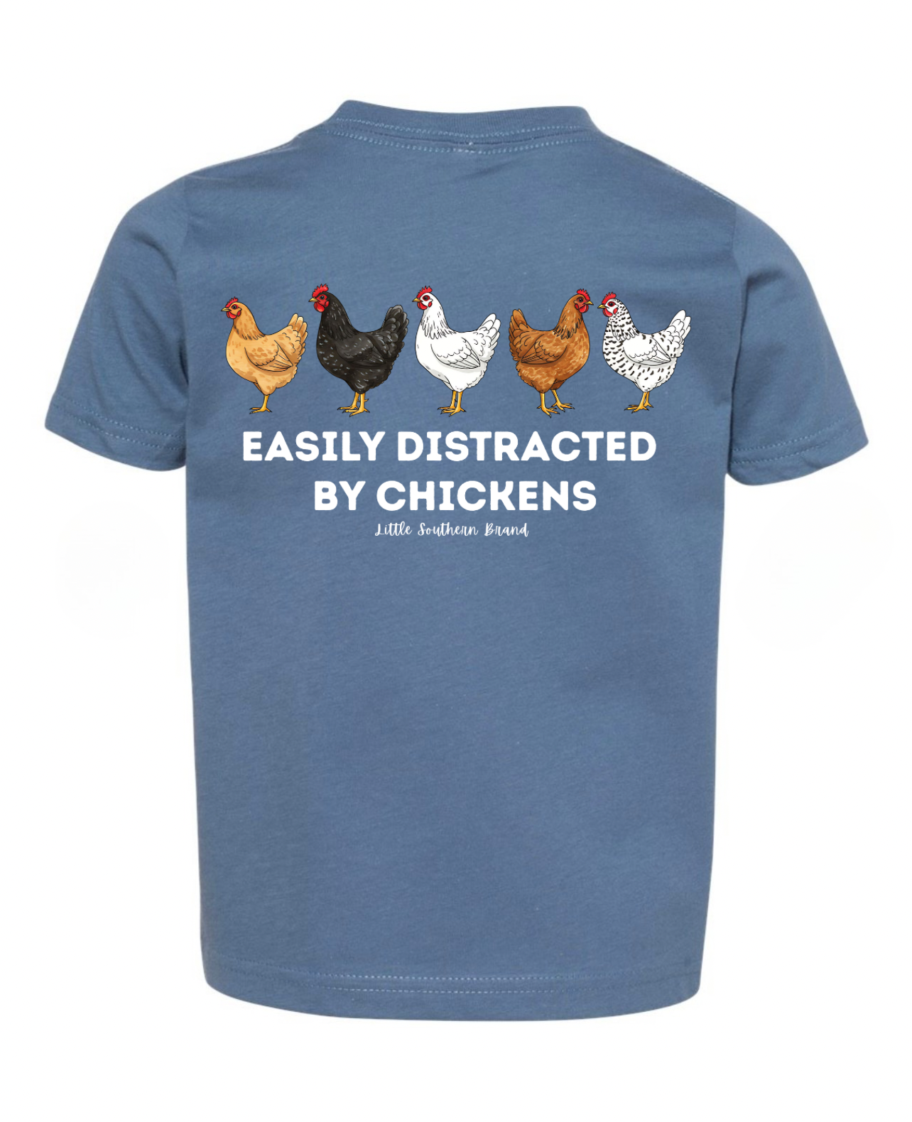 Easily Distracted By Chickens - Indigo