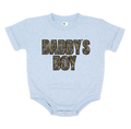 Dark Camo DADDY’S BOY Light Blue Bubble Romper