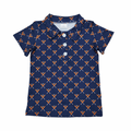 Navy Baseball Button Up - Preorder