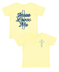 Blue Camo Jesus Loves You | Butter Yellow